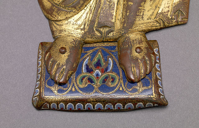 Christ in Majesty:Enamel Plaque Under Feet
