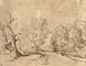 Wooded Road / Rembrandt van Rijn