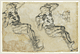 Verso: Studies of Statuette