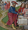 Abraham serving food