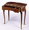 Table with drawer extended