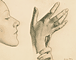 Profile and Hands / Man Ray