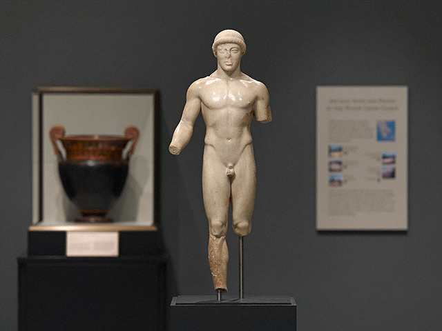 Statue of a Kouros (The Agrigento Youth) at the Getty Villa