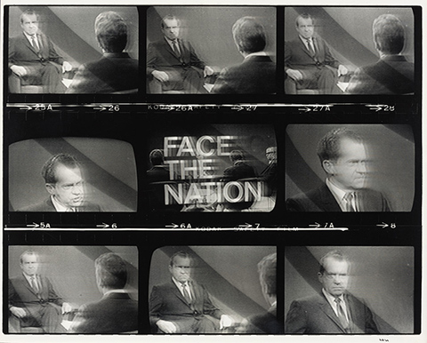 Untitled from the series Television Political Mosaics 1968–1969, 1968–69, Donald Blumberg. Gelatin silver print. Courtesy of Donald R. and Grace Blumberg. © Donald Blumberg