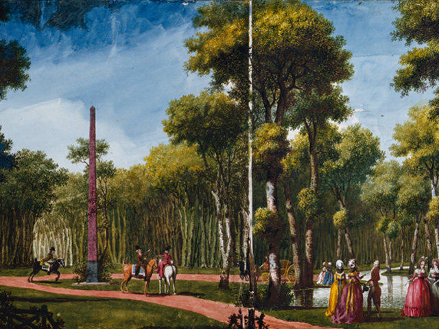 Figures Walking in a Parkland (detail) / Carmontelle