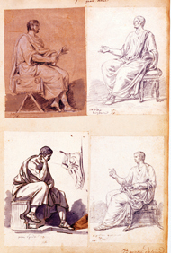 Seated Male Figures / David