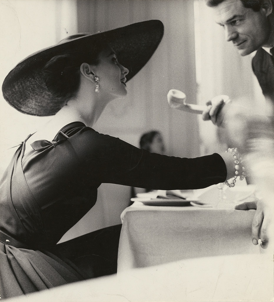 The V Back Evenings, Suzy Parker, Dress by TrigÃ¨re, New York, 1955, Lillian Bassman, gelatin silver print. The J. Paul Getty Museum. Â© The Estate of Lillian Bassman