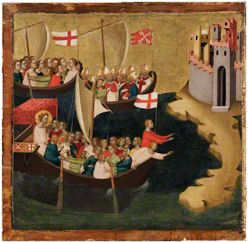 The Arrival of Saint Ursula at Cologne / Daddi