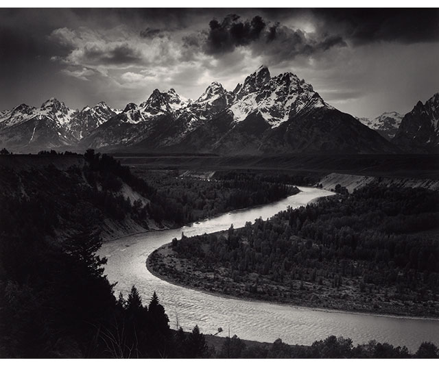 What should I expect to see in the works of Ansel Adams?