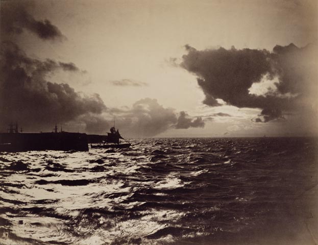 Seascape with a Ship Leaving Port / Le Gray