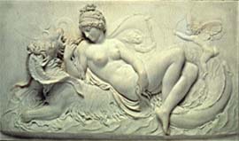 Venus Reclining on a Sea Monster with Cupid and a Putto