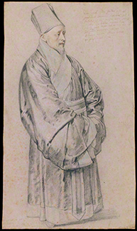 Portrait of Nicolas Trigault in Chinese Costume