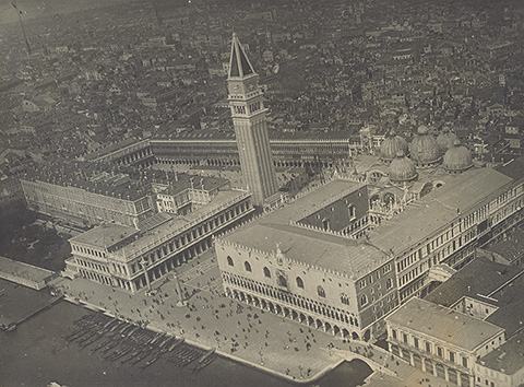 <em>Piazza San Marco, Venice</em>, 1920s, Fédèle Azari, gelatin silver print. The J. Paul Getty Museum