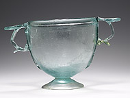 Blue Two-Handled Wine Cup / Unknown