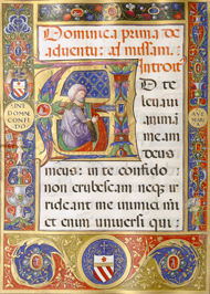 Initial A: King David / Matteo da Milano