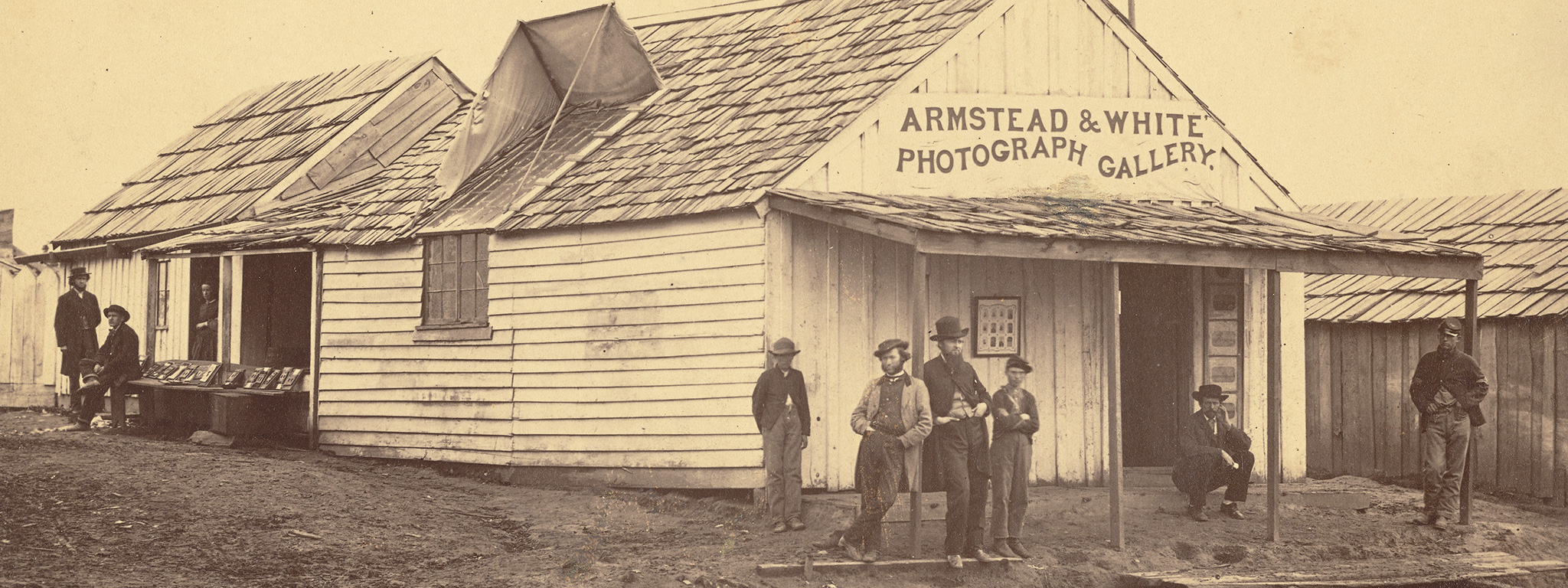 Armstead & White Photograph Gallery (detail), 1861-1865, Armstead & White [George Armstead and Henry White], albumen silver print. The J. Paul Getty Museum