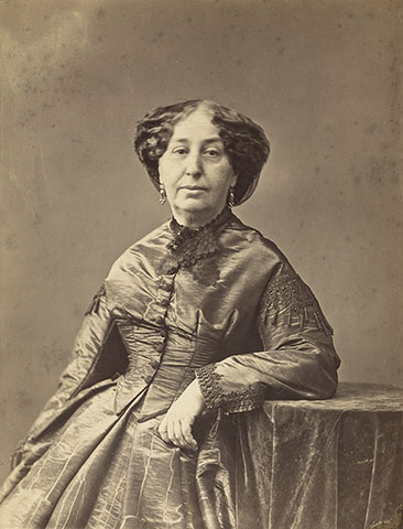 George Sand (Amandine-Aurore-Lucile Dupin), Writer, about 1865, Nadar (Gaspard Félix Tournachon), albumen silver print from a glass negative. The J. Paul Getty Museum