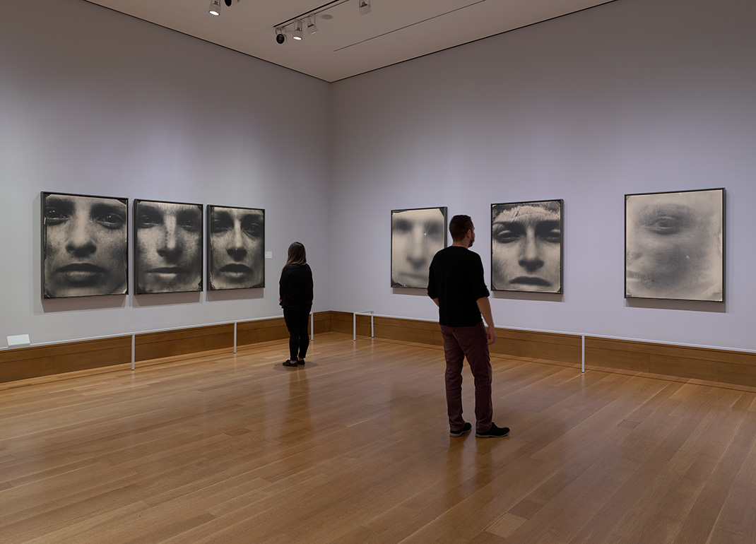 Gallery view, left to right: Triptych, 2004, gelatin silver prints. The Sir Elton John Photography Collection; Emmett #15, 2004, gelatin silver print. Collection of the artist; Jessie #6, 2004, gelatin silver print. The J. Paul Getty Museum, Gift of the American Academy of Arts and Letters; Hassam, Speicher, Betts and Symons Funds, 2007; Virginia #6, 2004, gelatin silver print. National Gallery of Art, Washington, Promised Gift of Stephen G. Stein Employee Benefit Trust. All photographs by and © Sally Mann