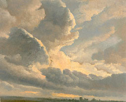 Study of Clouds with a Sunset near Rome / Denis