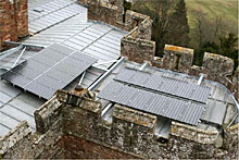solar panels on house