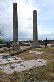 Remains of mosaic pavements