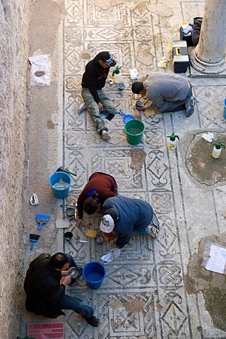 training workshop for mosaic technicians