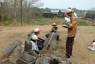 conservation workshop at Vat Phou
