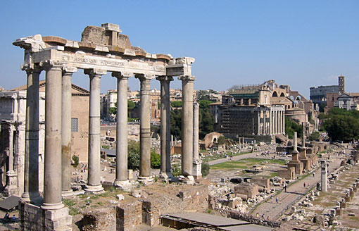 view of the Forum, Rome