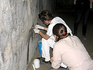 conservators at work 