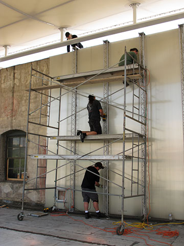 removal of temporary shelter