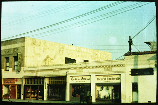 white washed part of mural