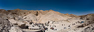 panorama view of Valley of the Kings