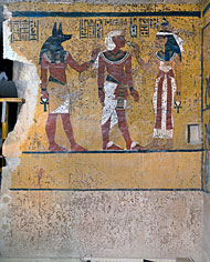 interior south wall detail - Tutankhamen's tomb