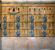interior west wall of Tutankhamen's tomb