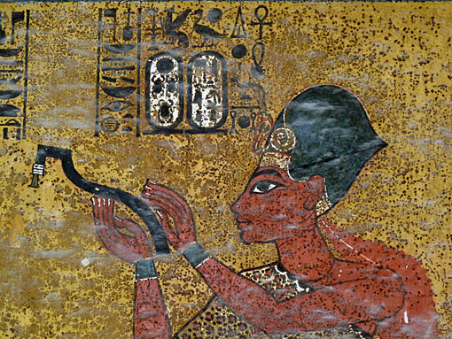interior detail of Tutankhamen's tomb