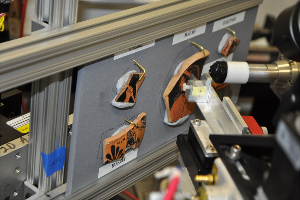 scanning sherds using synchotron based X-rays
