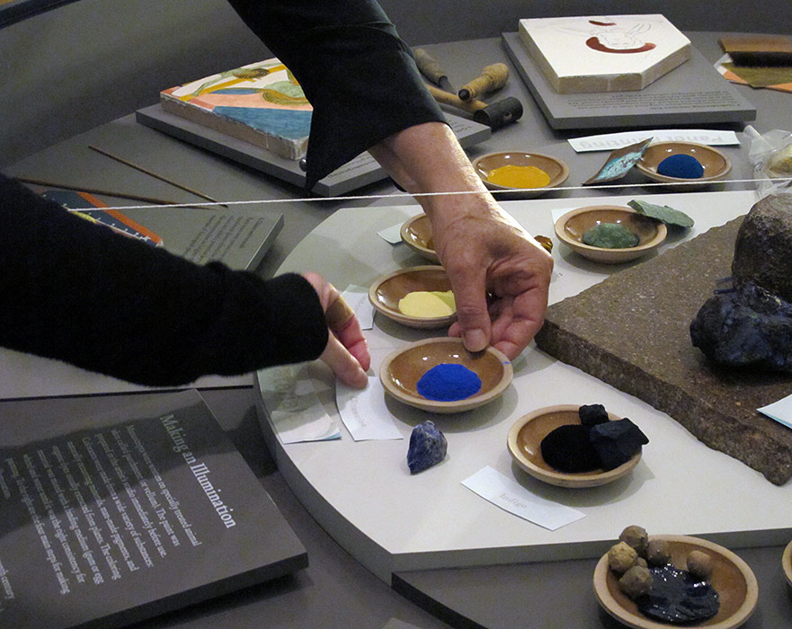 Gallery installation of didactic material