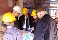 conservators at work at Herculanuem