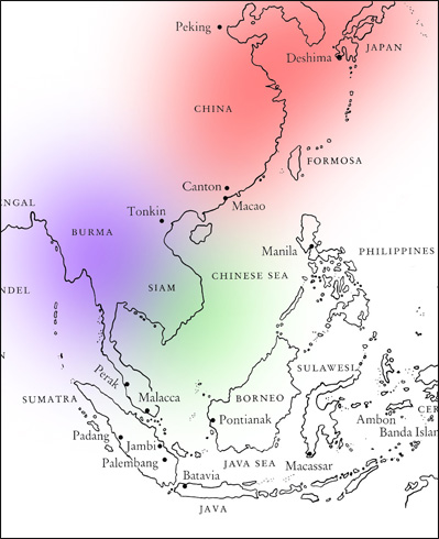 Historical map of Asia