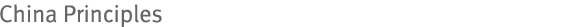 China Principles