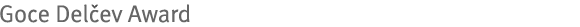 Goce Delčev Award