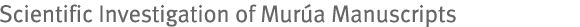 Scientific Investigation of Murúa Manuscripts