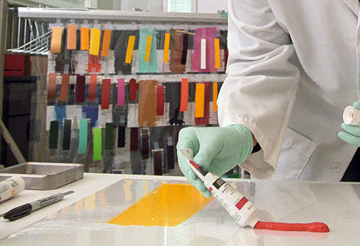 Preparing paint samples