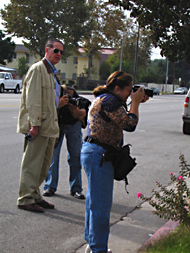 William Christenberry working with LA college students