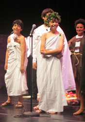Students performing The Odyssey