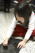 Drawing at the Villa