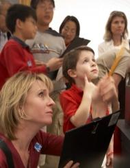 Families at the Getty Villa