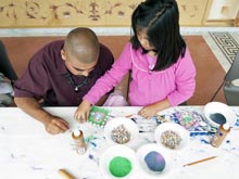 Family Making Art