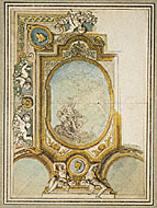Studies for a Ceiling Decoration, Charles de la Fosse, about 1680