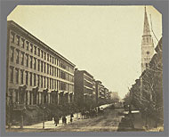 Photograph: Fifth Avenue Looking South from Thirtieth Street, attributed to Silas A. Holmes, about 1855
